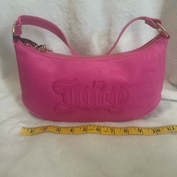 Juicy Couture “Juicy Pink Upgrade U” Shoulder Bag – Hot Pink Embossed Logo - Picture 6 of 6